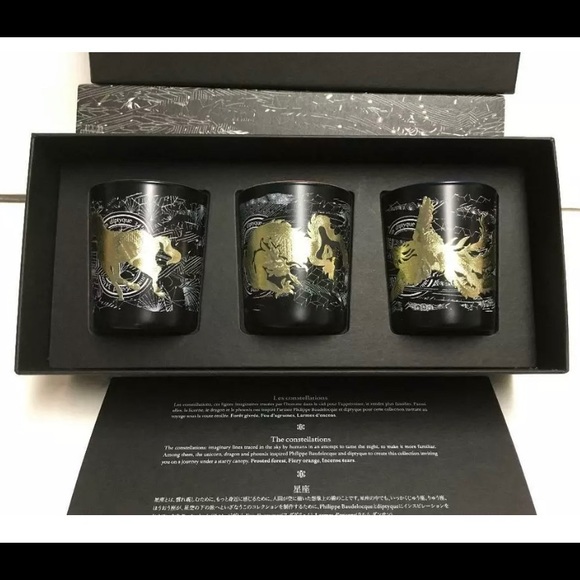 diptyque Other - Diptyque Philippe Baudelocque Set of 3 Large Scented Candles (3 x 70 g) Limited